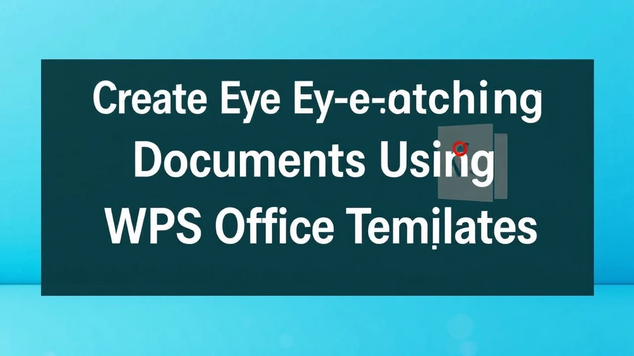 Create Eye-Catching Documents Using WPS Office Templates