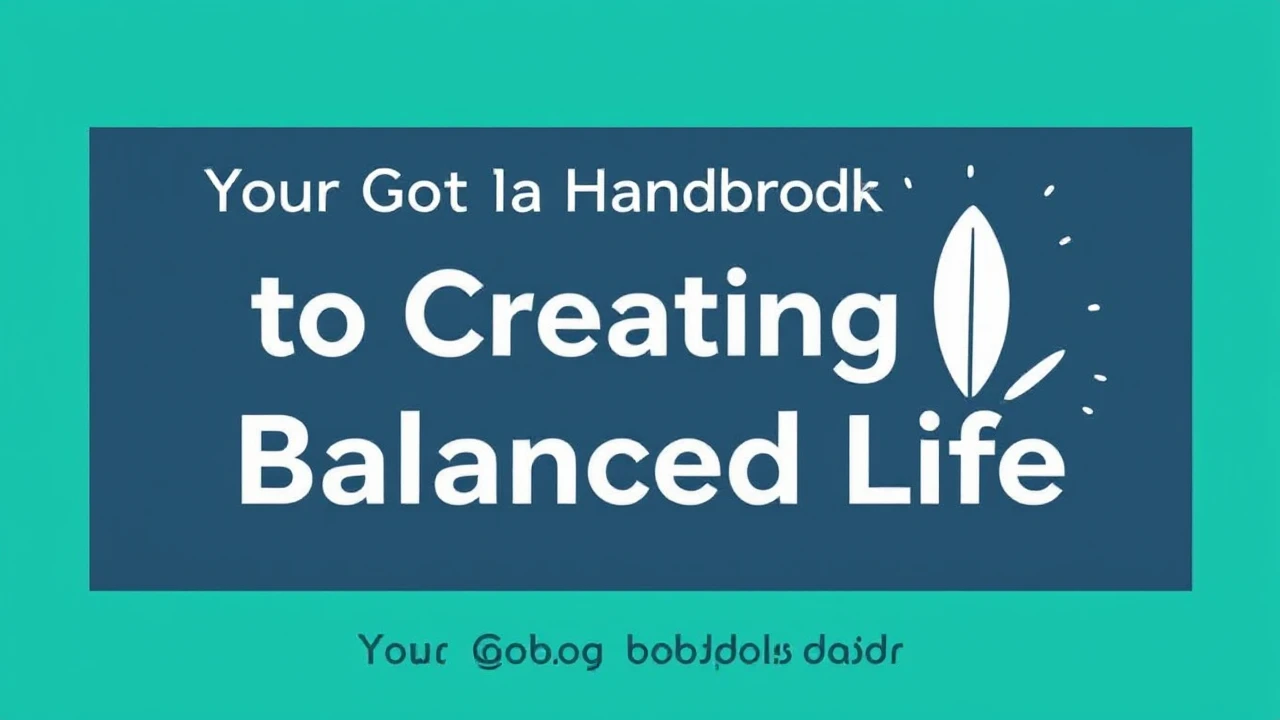Your Go-To Handbook to Creating a Balanced Life
