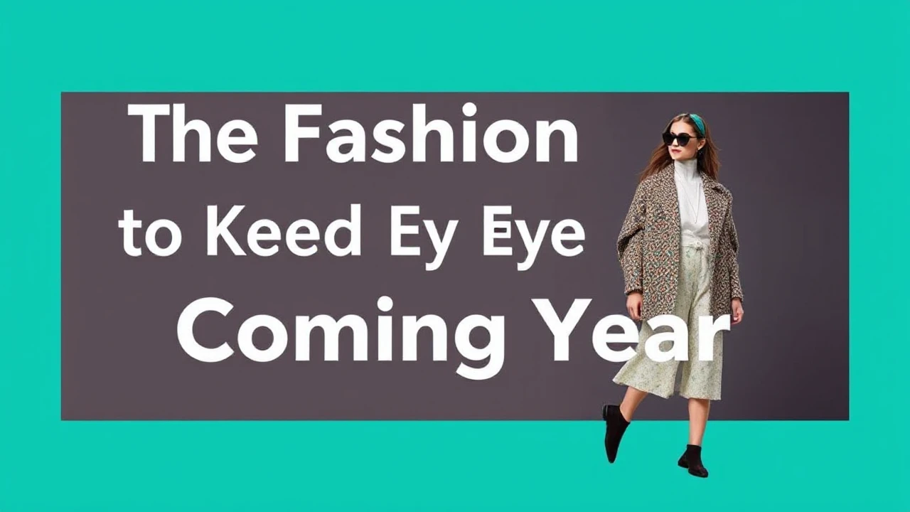 The Fashion Trends to Keep an Eye on in the Coming Year