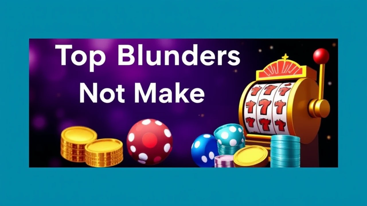 Top Blunders to Not Make When Playing Casino Slots
