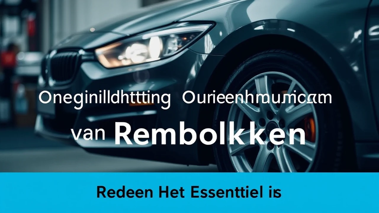 De Noodzaak van Regelmatig Onderhoud van Remblokken: Redenen Het Essentieel Is