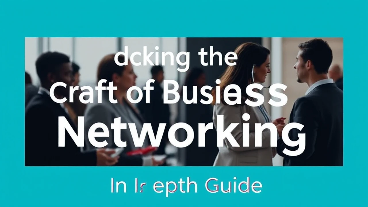 Unlocking the Craft of Business Networking: An In-Depth Guide