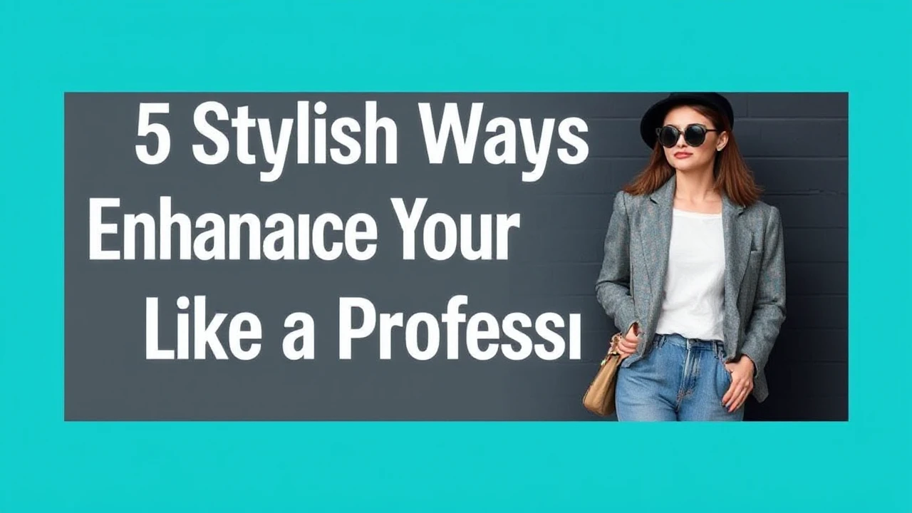 5 Stylish Ways to Enhance Your Outfit Like a Professional