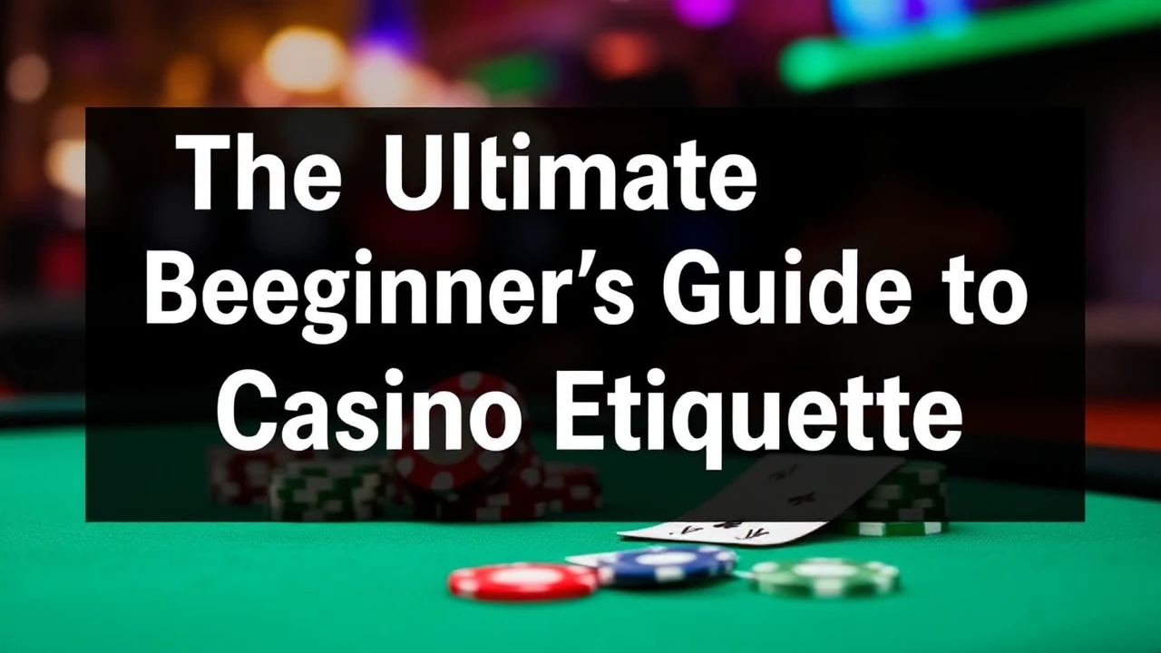 The Ultimate Beginner's Guide to Casino Etiquette