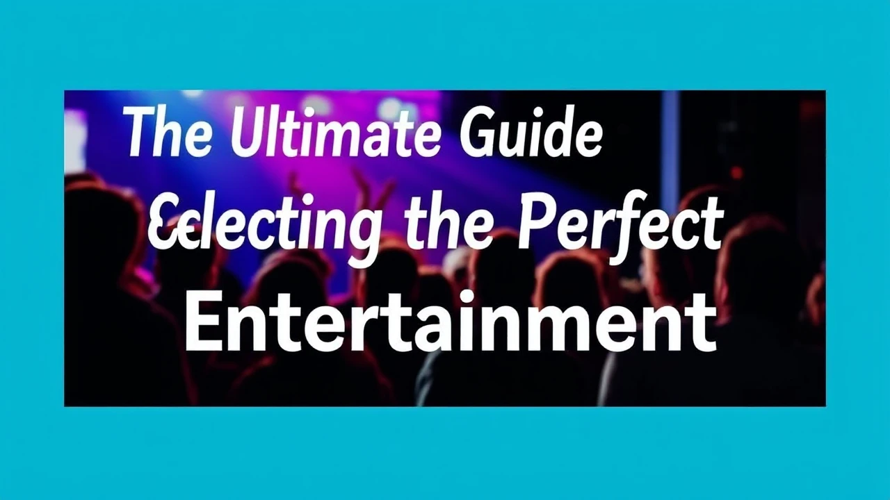 The Ultimate Guide on Selecting the Perfect Entertainment for Any Gathering