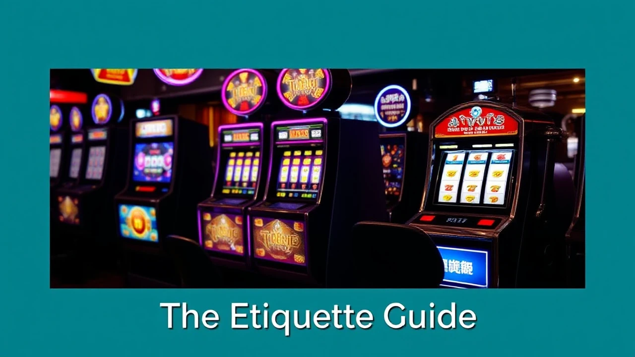 The Etiquette Guide for Playing Slot Machines in Casinos