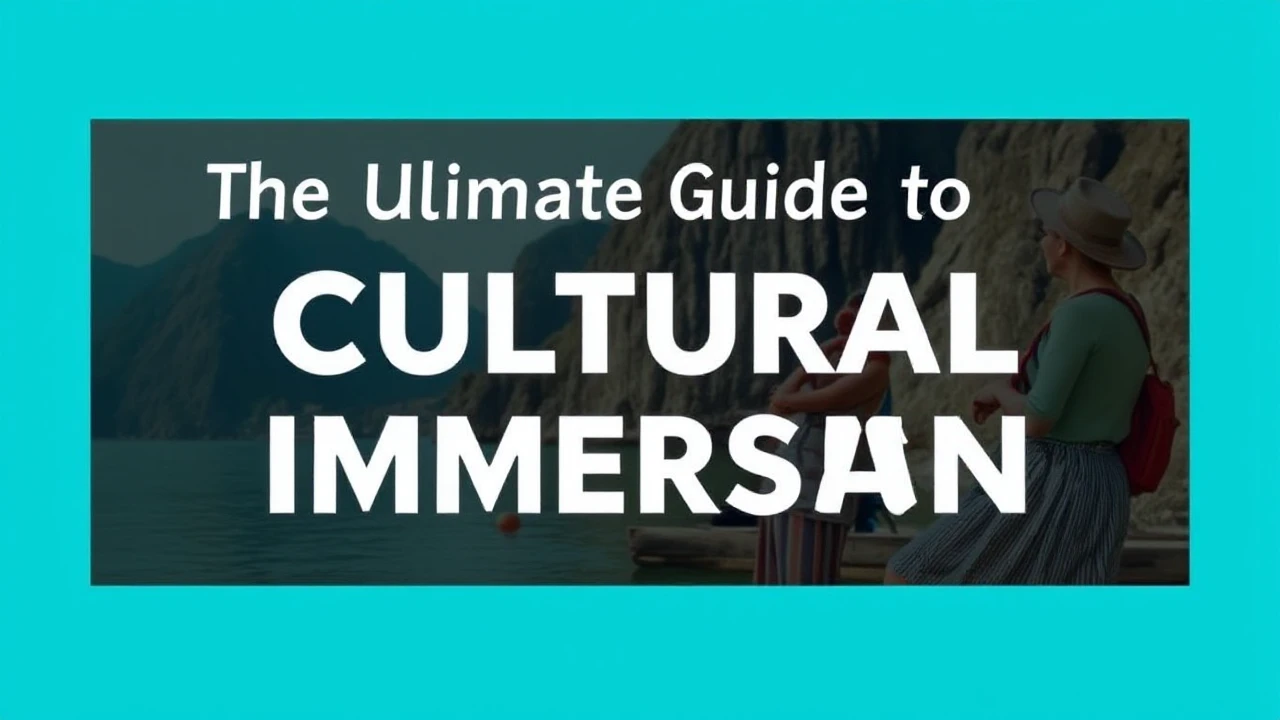 The Ultimate Guide to Cultural Immersion: Embracing Local Traditions While Traveling