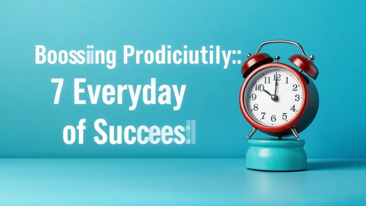 Boosting Productivity: 7 Everyday Habits of Successful Folks