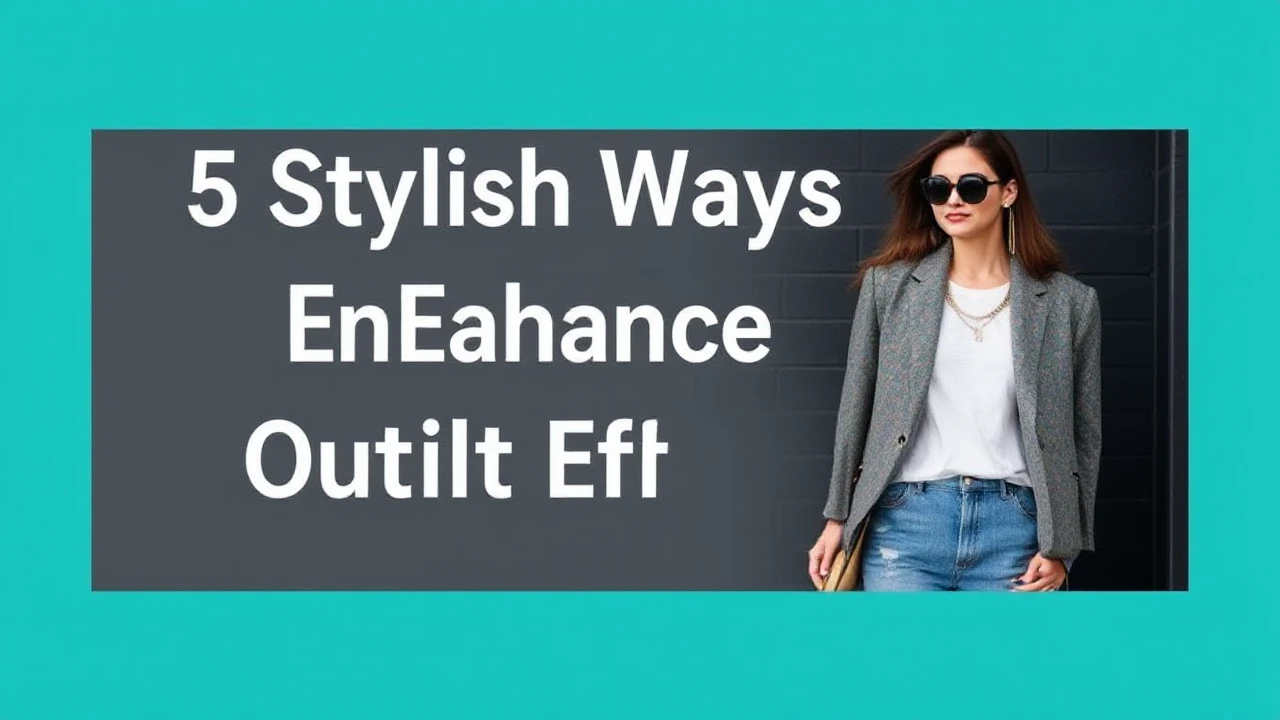5 Stylish Ways to Enhance Your Outfit Effortlessly