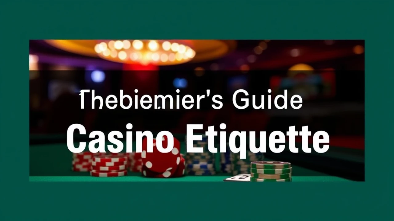 The Beginner's Guide to Casino Etiquette: Dos and Don'ts