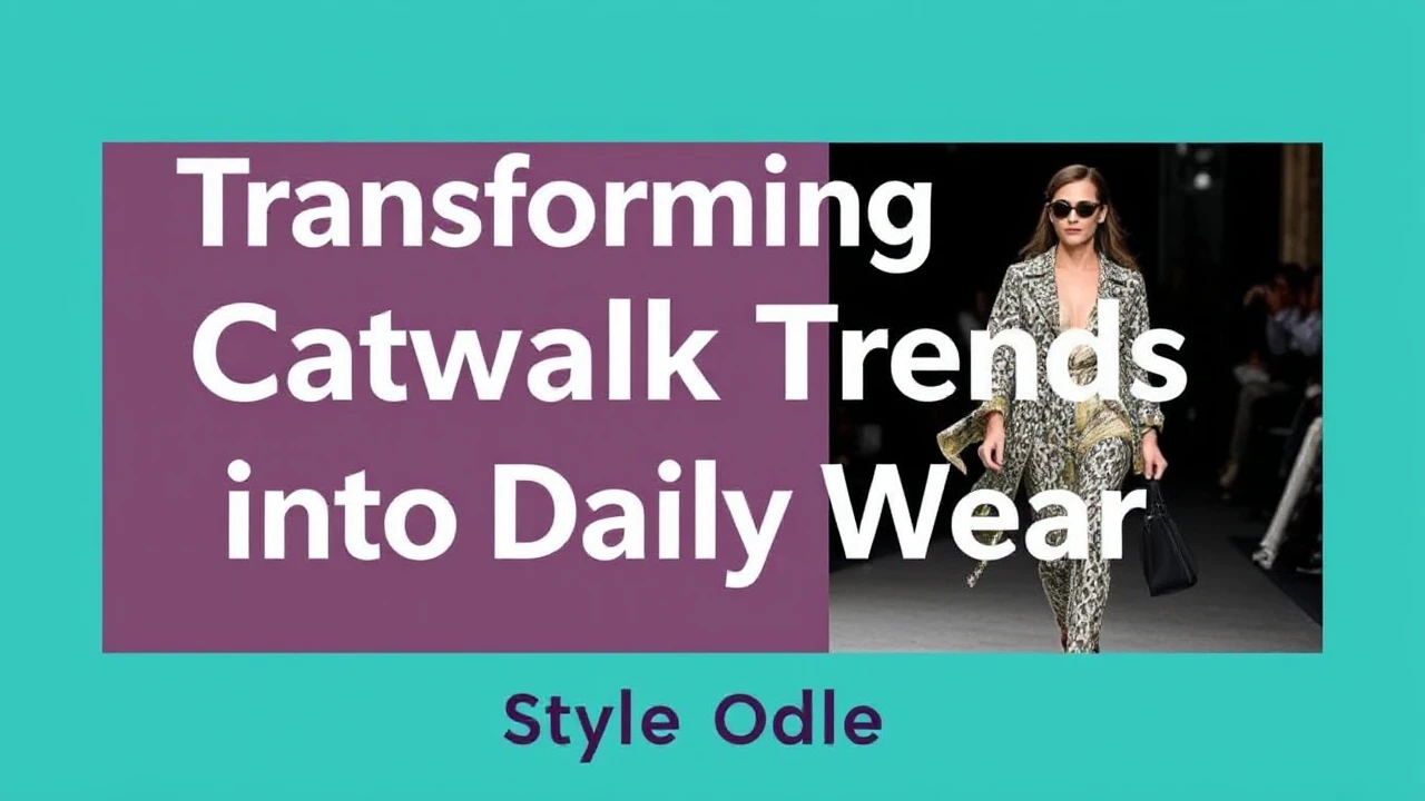 Transforming Catwalk Trends into Daily Wear: Style Guide