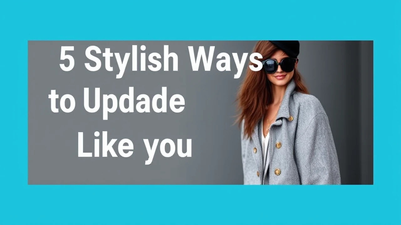 5 Stylish Ways to Upgrade Your Outfit Like an Expert