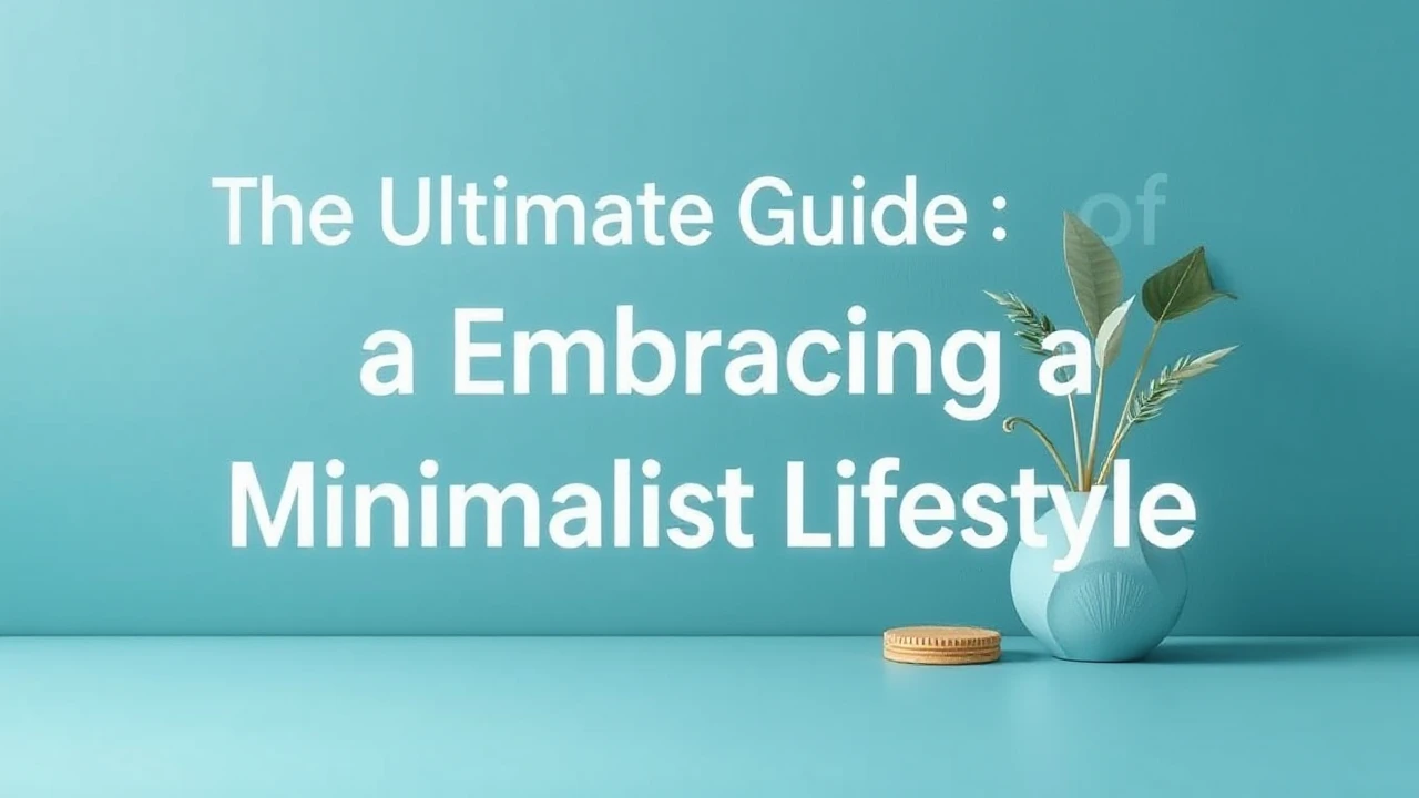 The Ultimate Guide of Embracing a Minimalist Lifestyle