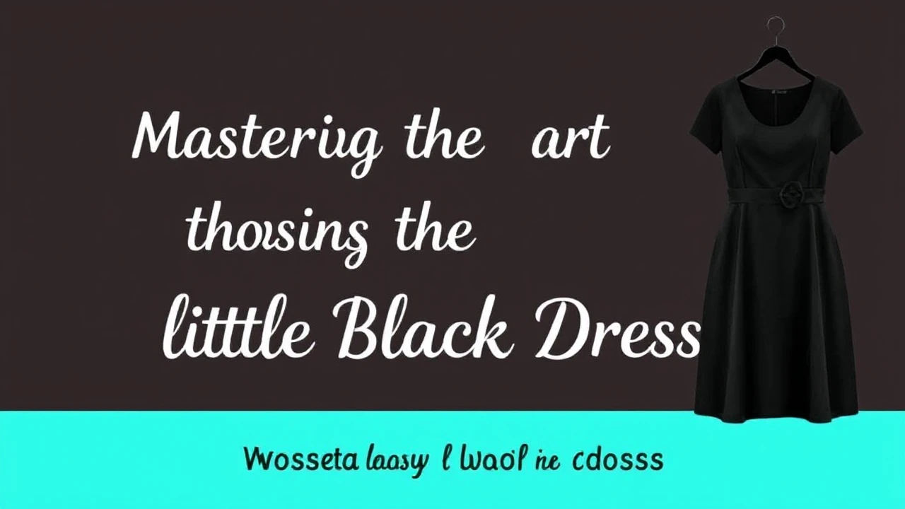 Mastering the Art of Choosing the Ultimate Little Black Dress