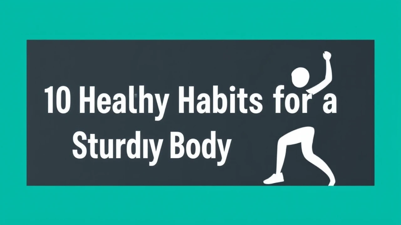 Important 10 Healthy Habits for a Sturdy Body and Mind