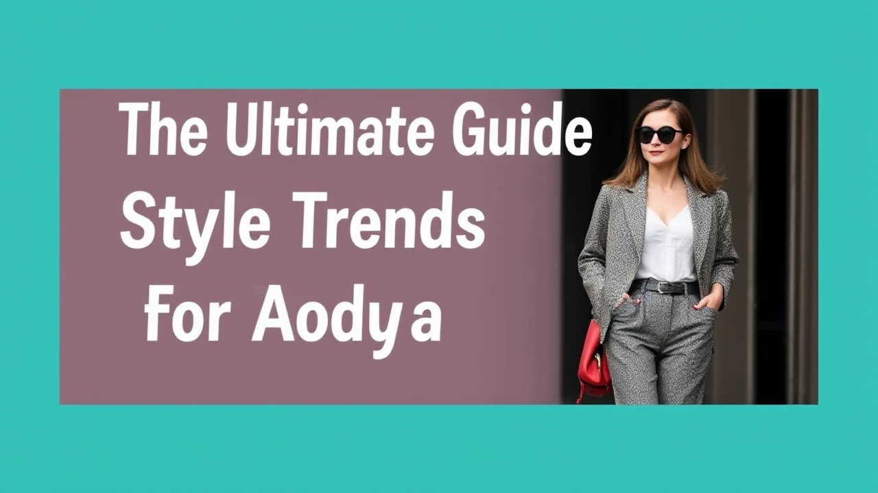 The Ultimate Guide to Style Trends for Today's Woman