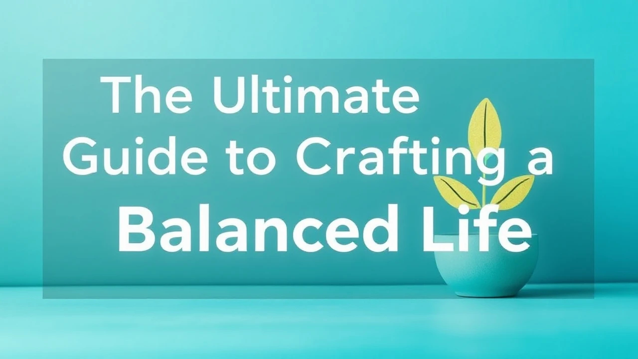 The Ultimate Guide to Crafting a Balanced Life