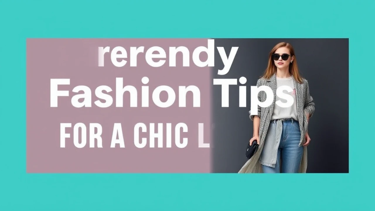 5 Trendy Fashion Tips for a Chic Lifestyle