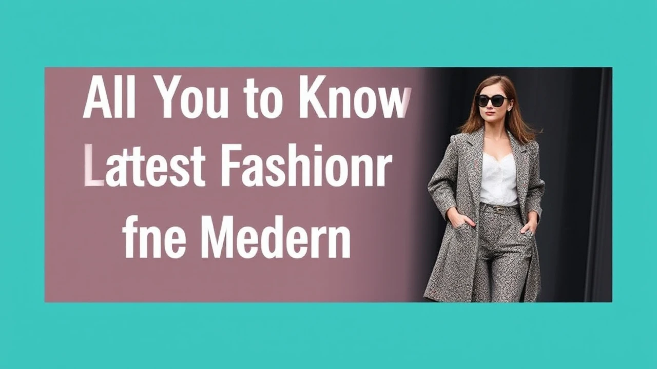 All You Need to Know to Latest Fashion for the Modern Woman