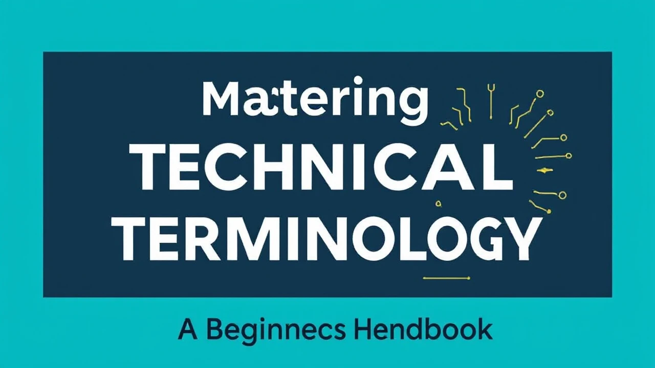 Mastering Technical Terminology: A Beginner's Handbook
