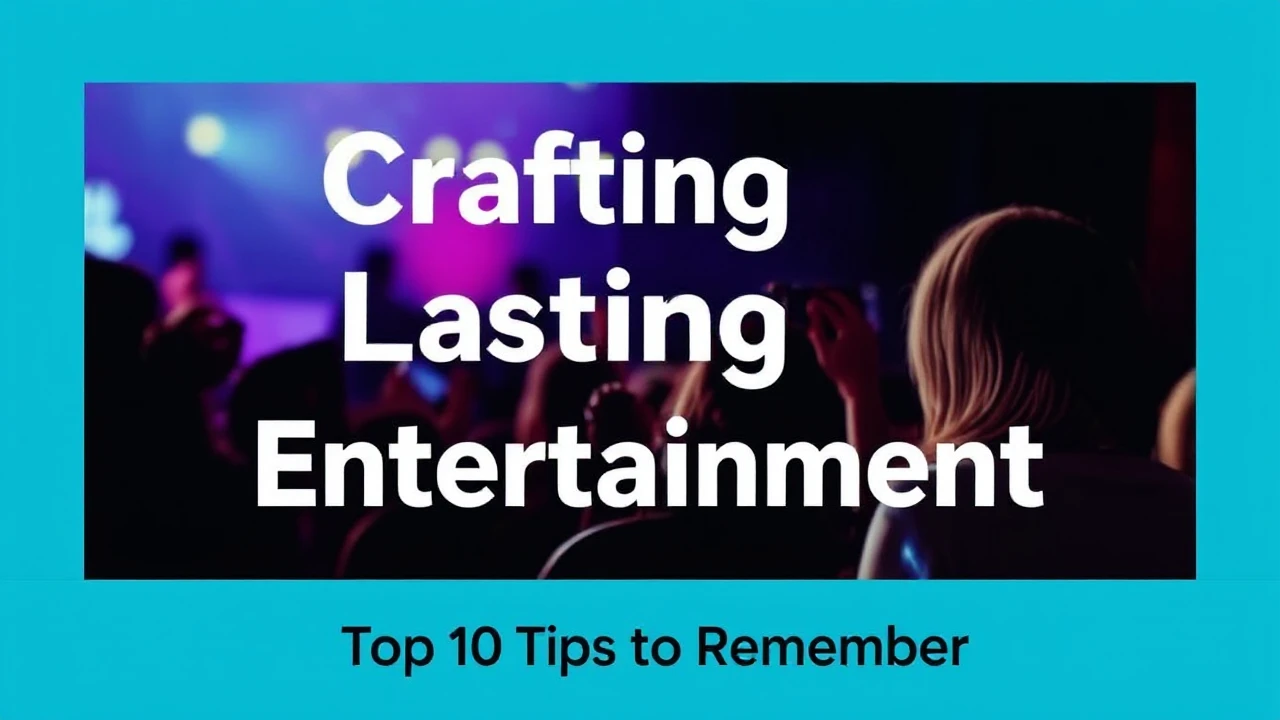 Crafting Lasting Entertainment: Top 10 Tips to Remember