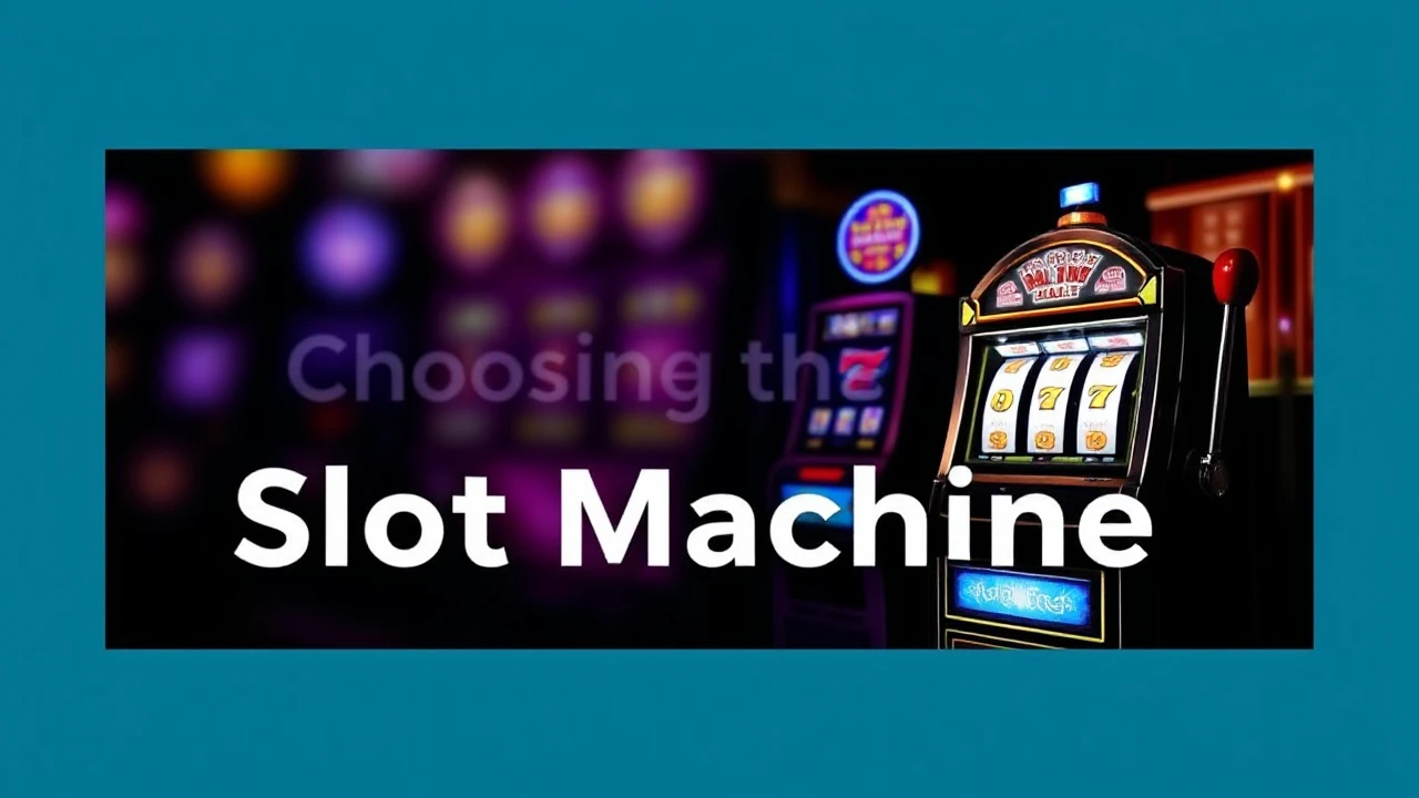 Your Go-To Handbook for Choosing the Ideal Slot Machine