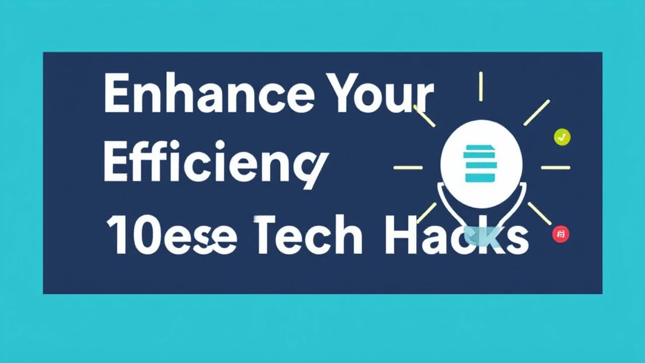 Enhance Your Efficiency with These 10 Tech Hacks