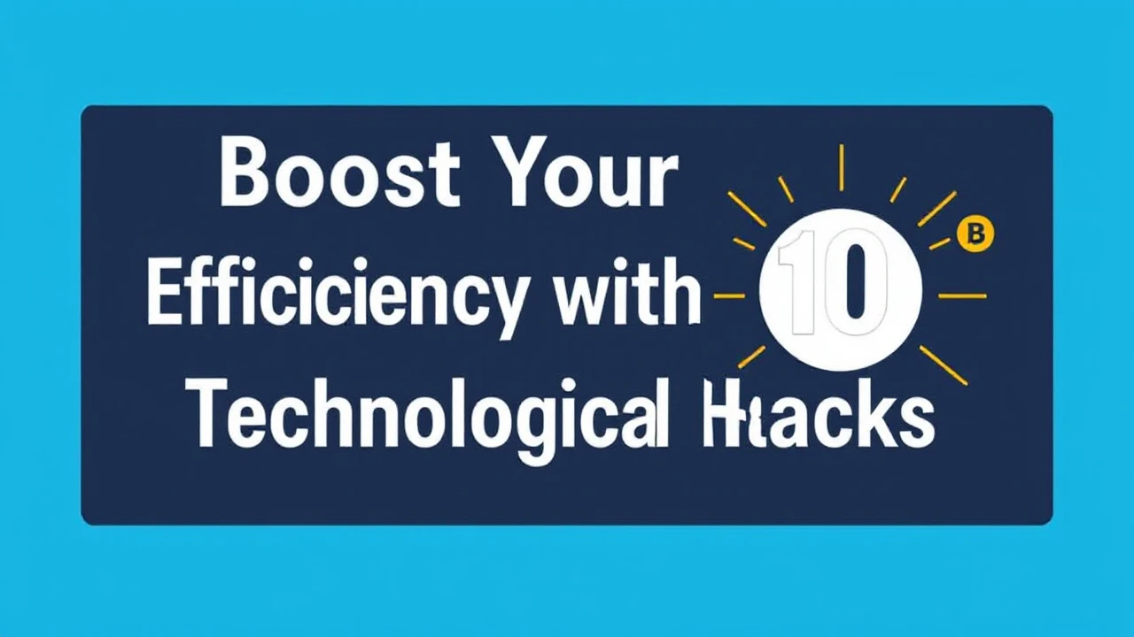 Boost Your Efficiency with These 10 Technological Hacks