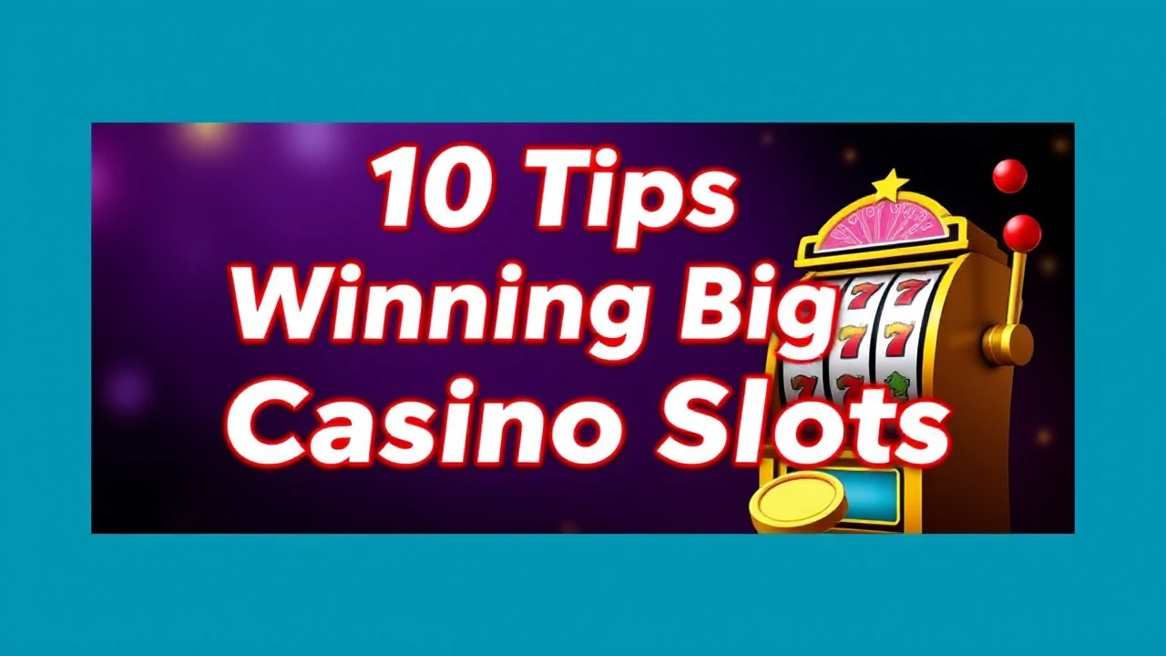 Best 10 Tips for Winning Big at Casino Slots