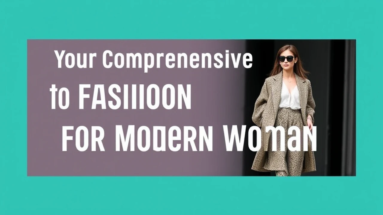 Your Comprehensive Handbook to Fashion Trends for the Modern Woman