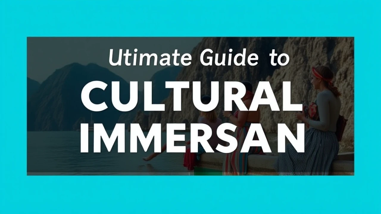 The Ultimate Guide to Cultural Immersion: Embracing Local Traditions While Traveling