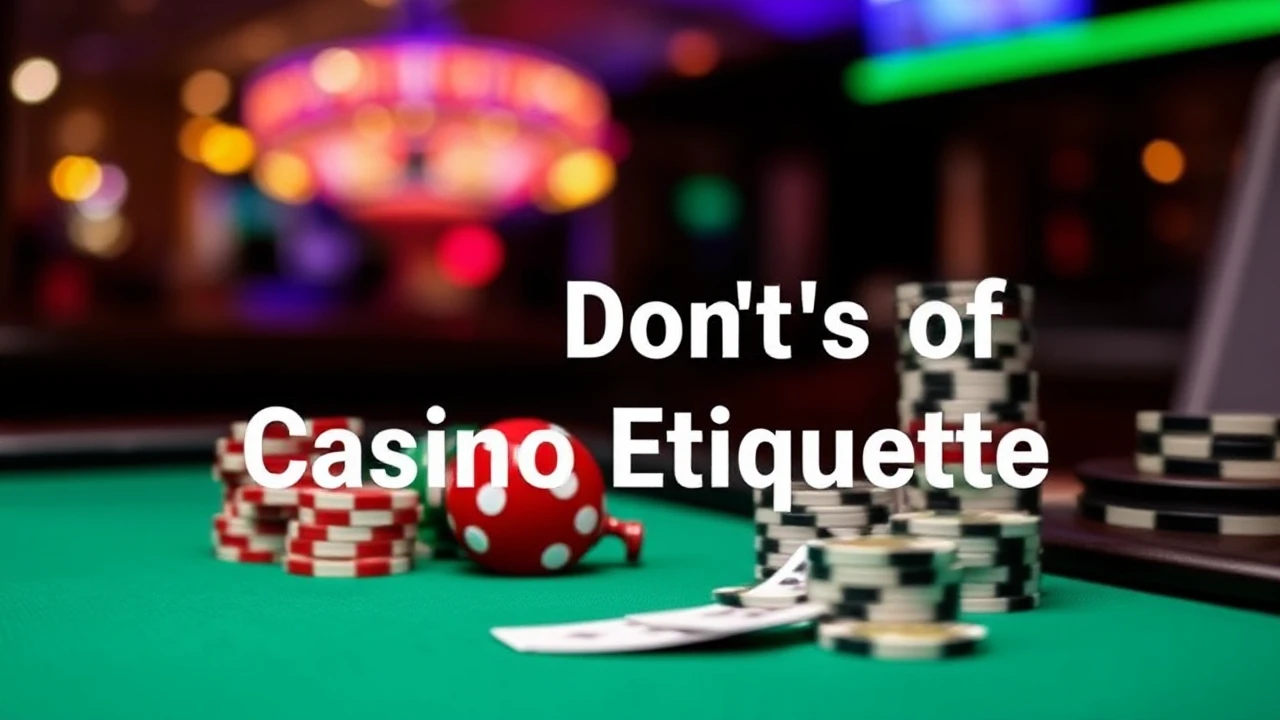 The Dos and Don'ts of Casino Etiquette: Tips for Every Player