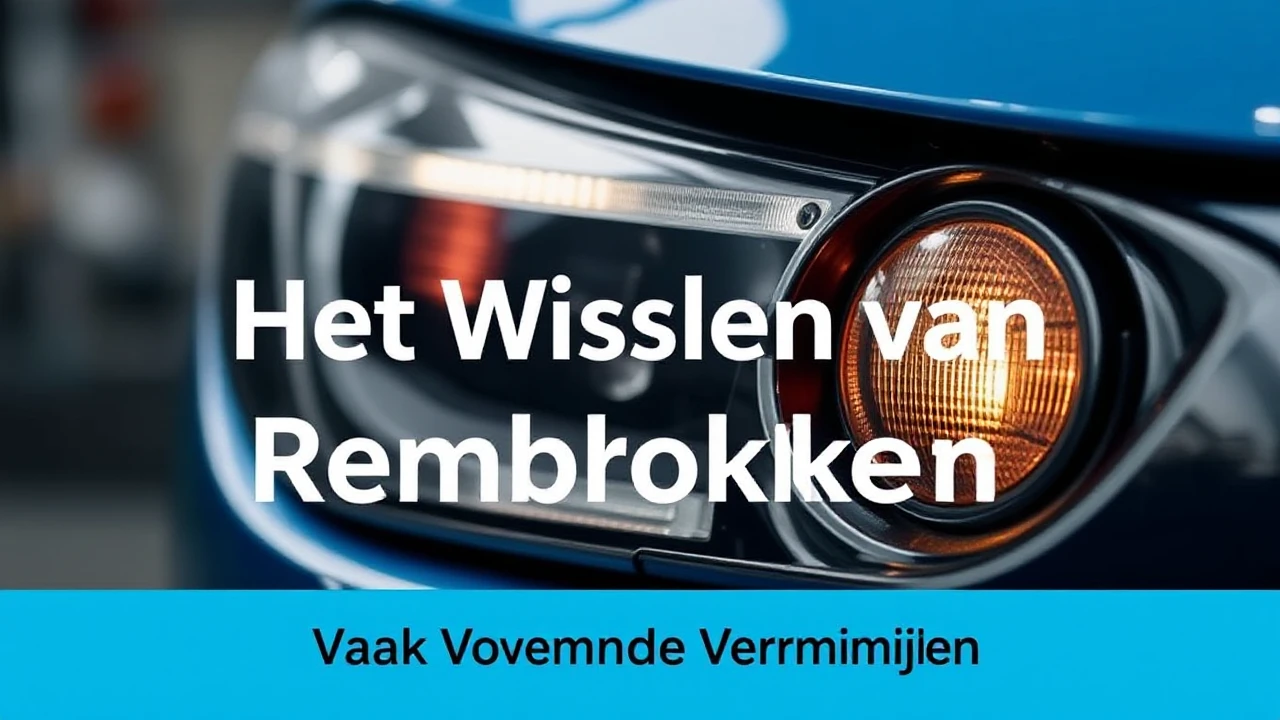 Het Wisselen van Remblokken: Vaak Voorkomende Vergissingen Vermijden