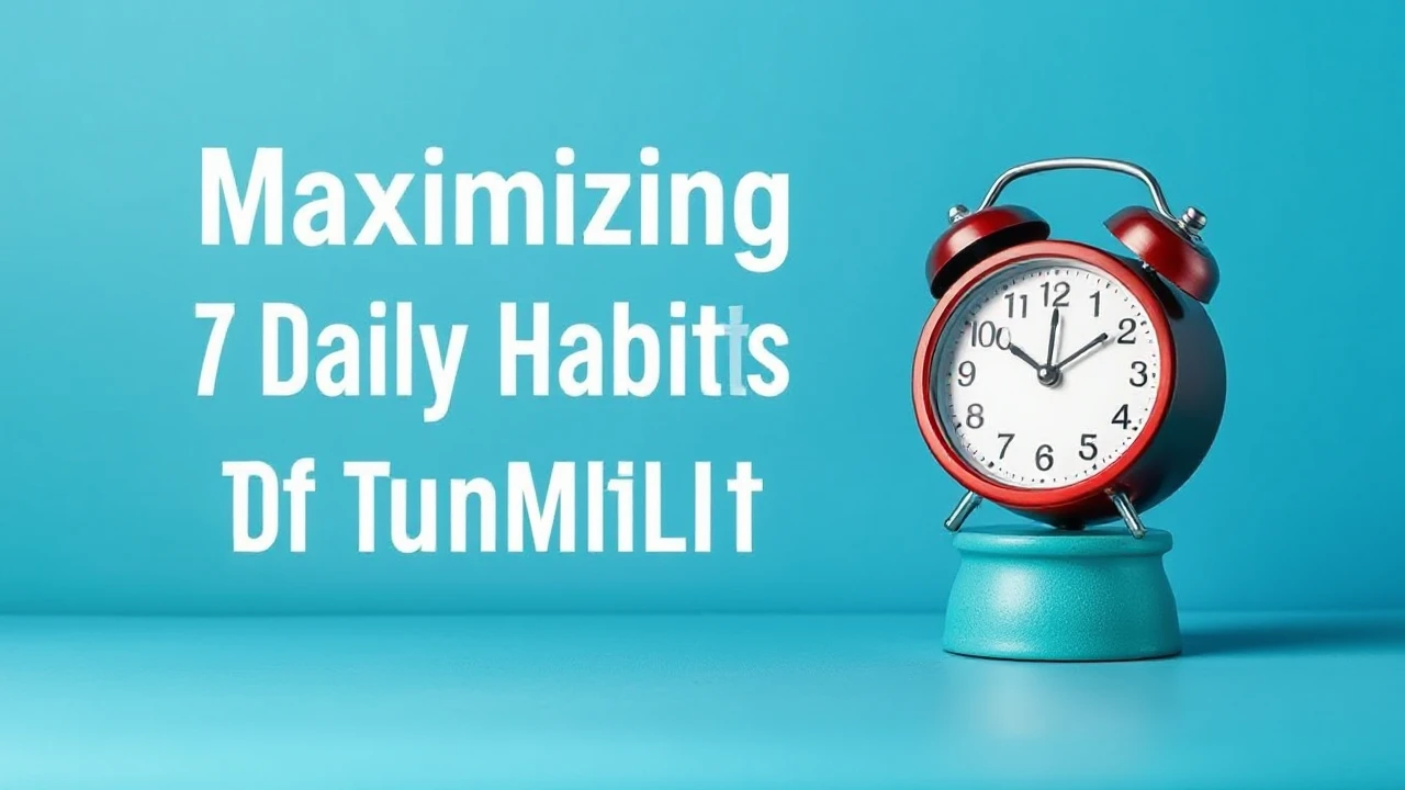 Maximizing Efficiency: 7 Daily Habits of Triumphant Individuals