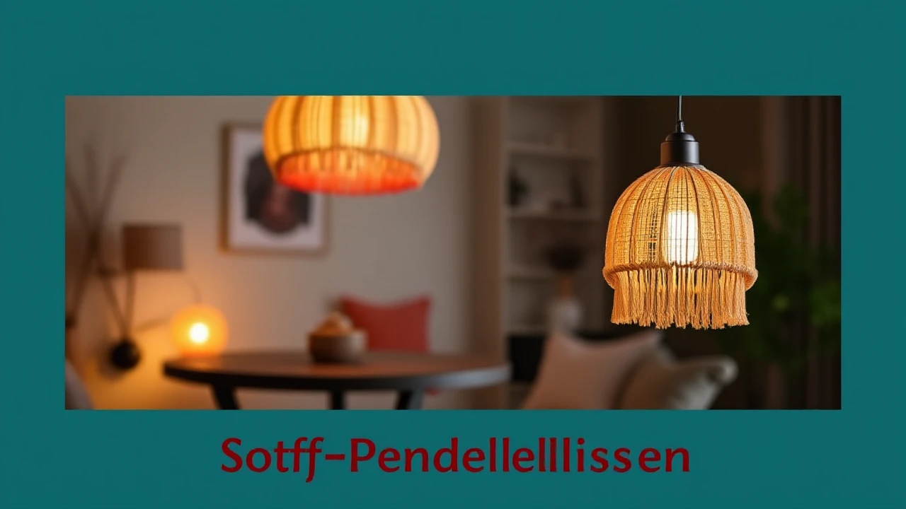 Die Kunst von Stoff-Pendelleuchten: Wärme im Esszimmer schaffen