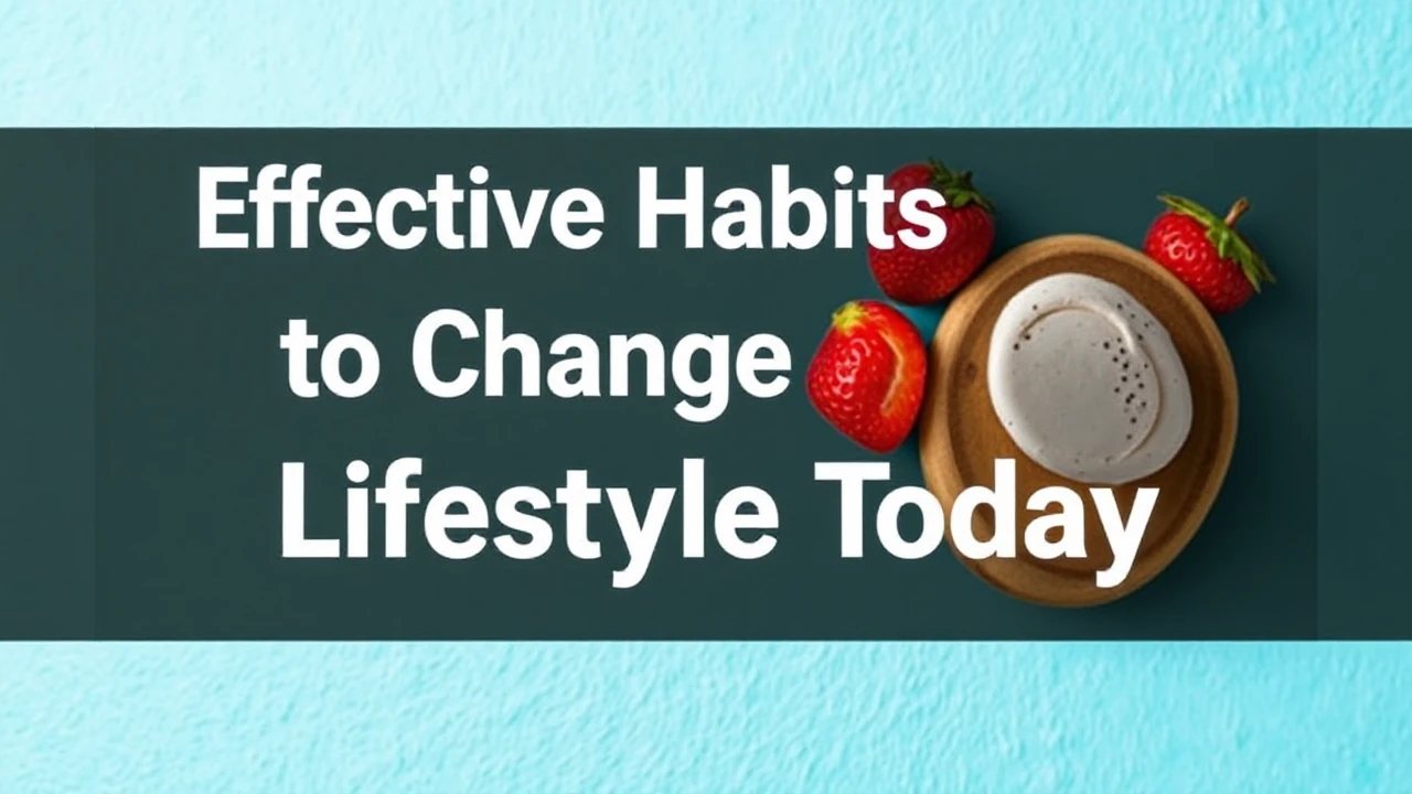 Effective Habits to Change Your Lifestyle Today