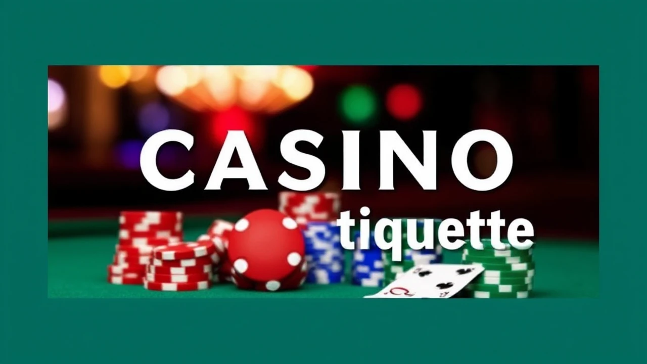 A Beginner's Handbook to Casino Etiquette: Dos and Don'ts