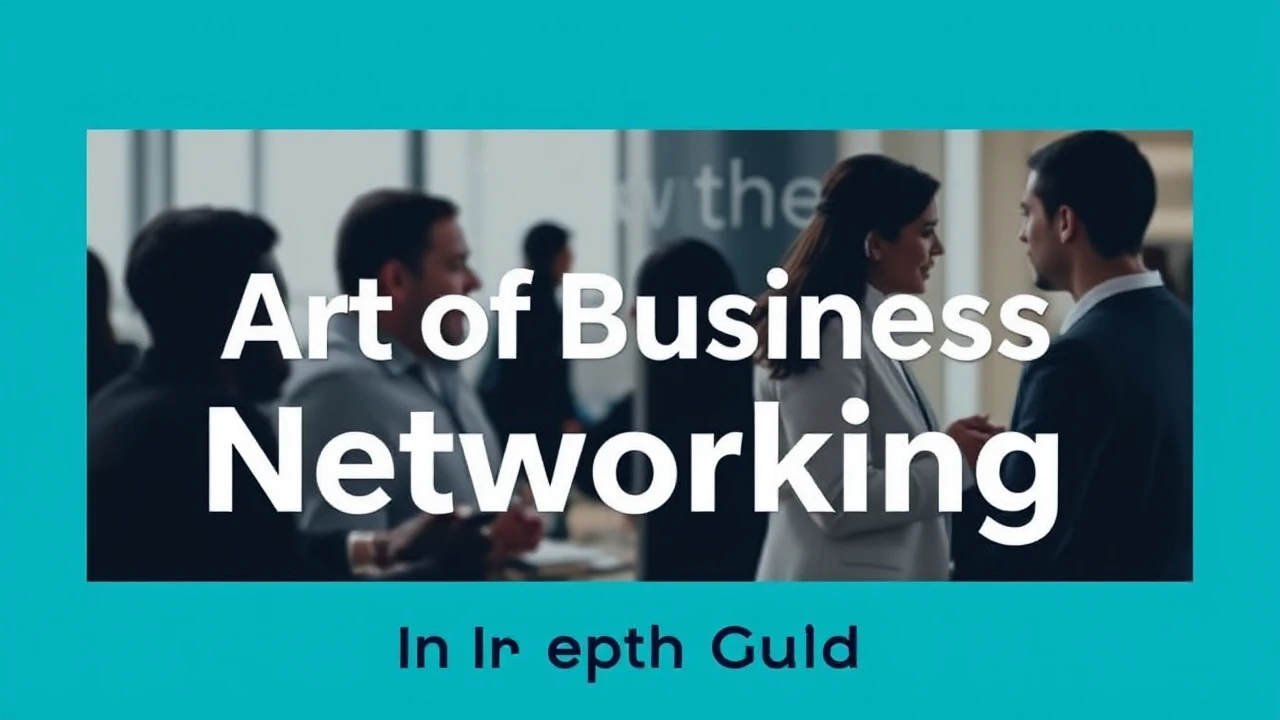 Unlocking the Art of Business Networking: An In-Depth Guide