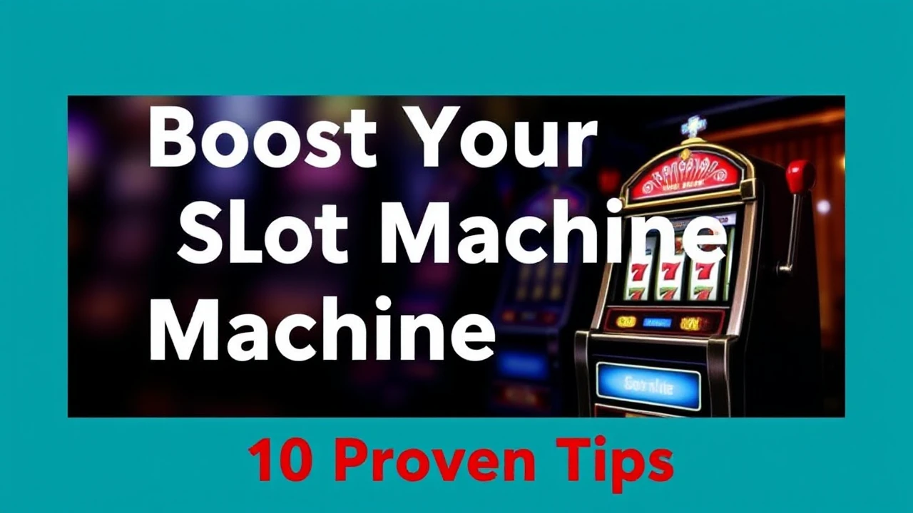 Boost Your Slot Machine Winnings: 10 Proven Tips