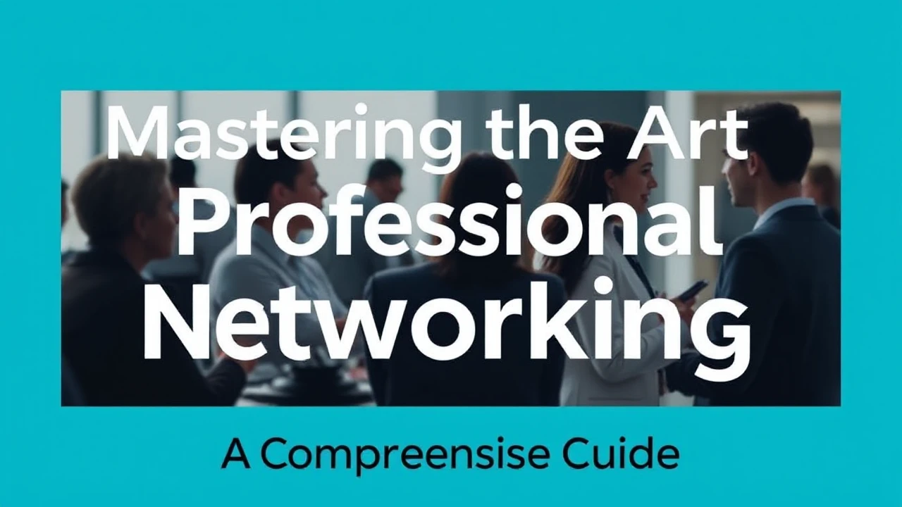 Mastering the Art of Professional Networking: A Comprehensive Guide