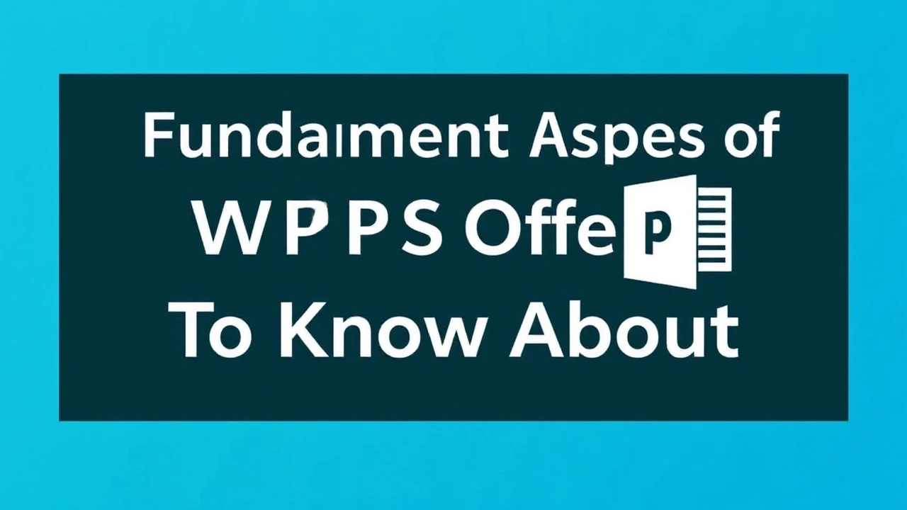 Fundamental Aspects of WPS Office To Know About