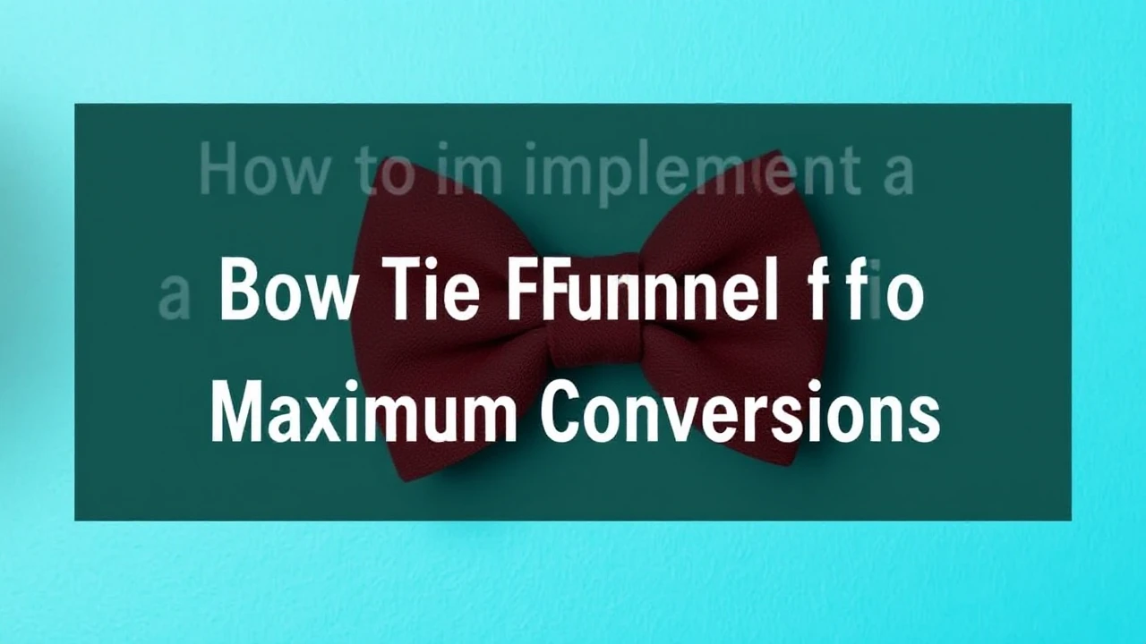 How to Implement a Bow Tie Funnel for Maximum Conversions