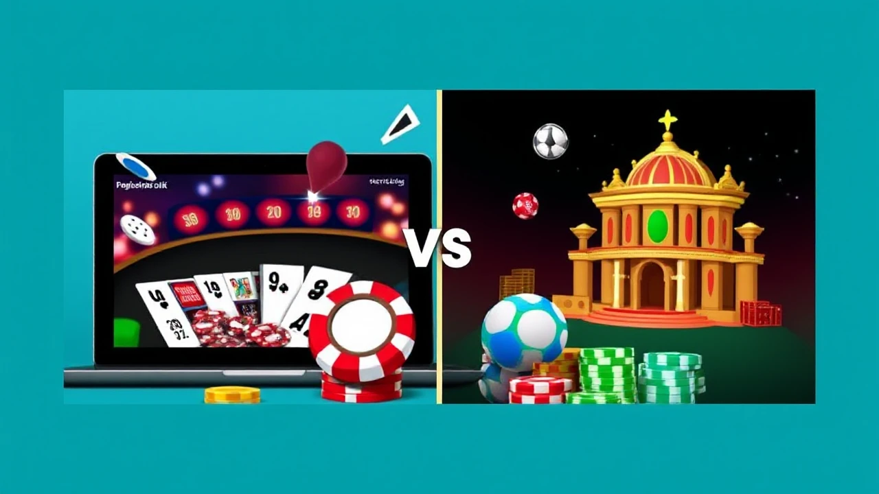 Comparing and Contrasting Online Casino Games and Land-Based Casinos