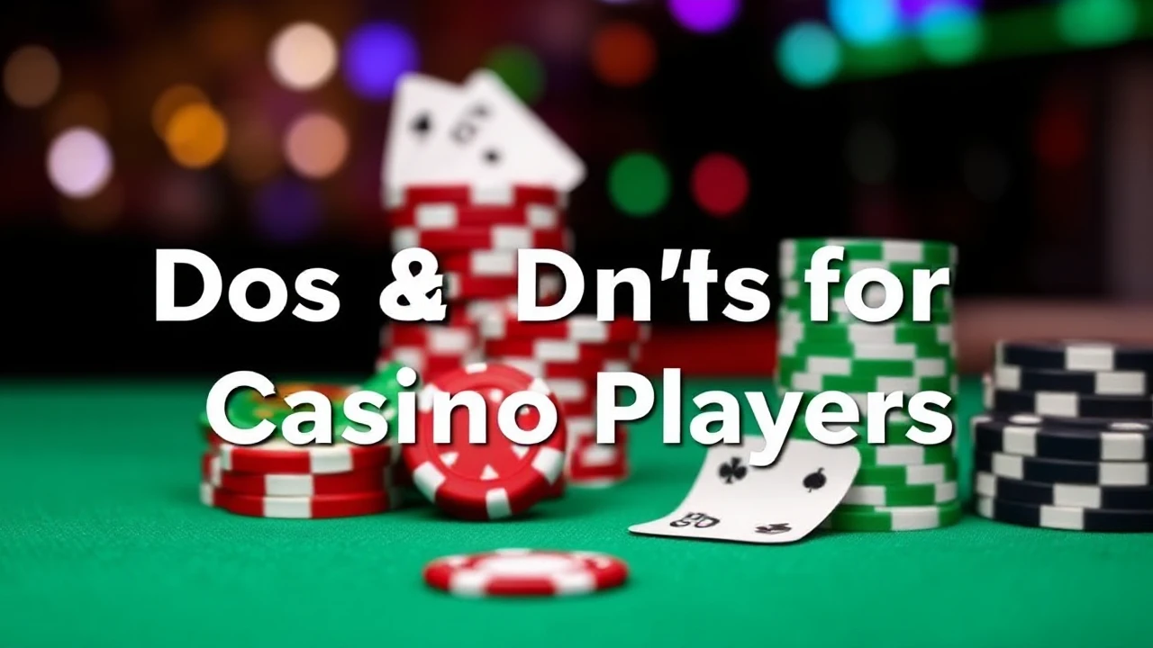 Dos and Don'ts for Casino Players: Navigating Proper Etiquette at Casinos