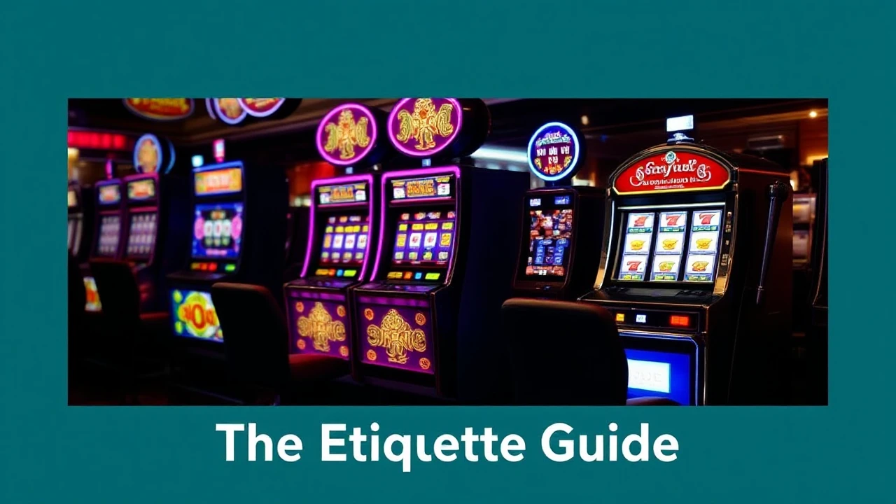 The Etiquette Guide for Using Slot Machines in Casinos