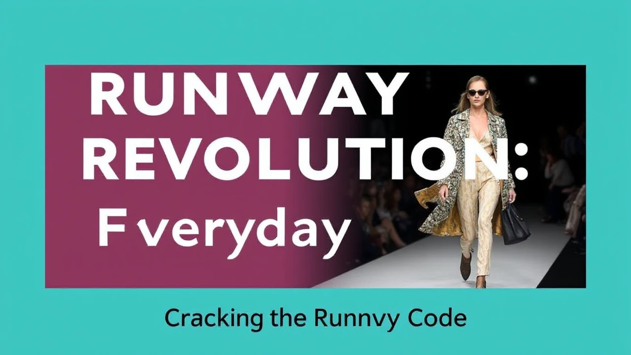 Runway Revolution: Fashion Tips for Everyday Style