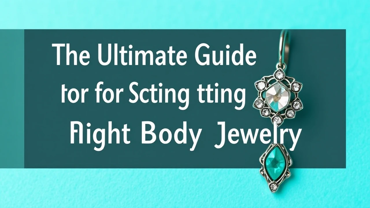 The Ultimate Guide for Selecting the Right Body Jewelry