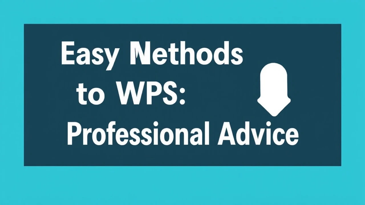 Easy Methods to Get WPS: Professional Advice