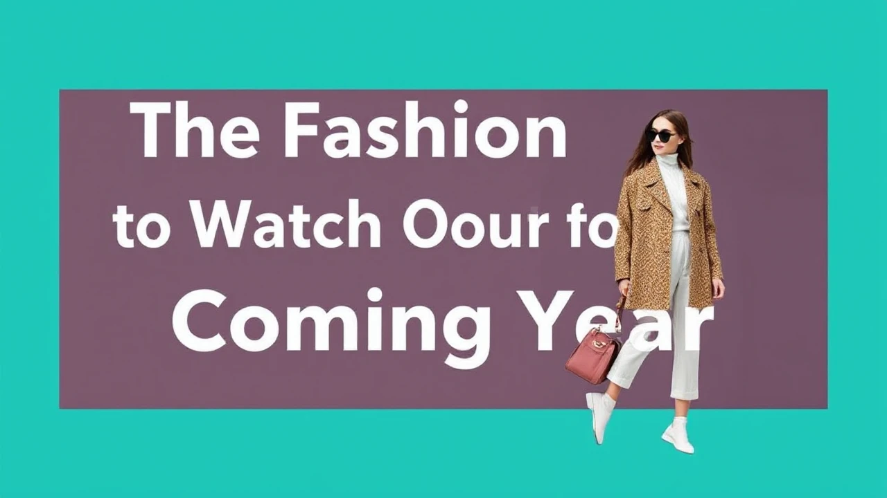 The Fashion Trends to Watch Out for in the Coming Year