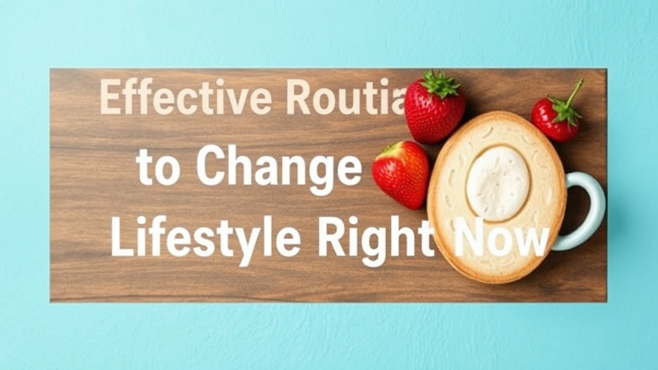 Effective Routines to Change Your Lifestyle Right Now